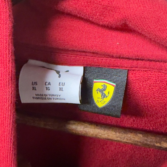 Puma Red Ferrari Men's Hoodie - Picture 3 of 3